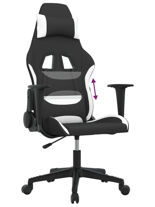 vidaXL 3143740 Scaun Gaming Negru/alb