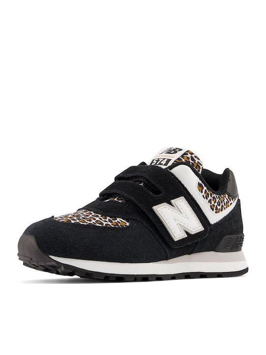 574 Kids Sneakers with Scratch Black
