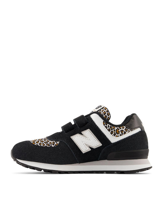 574 Kids Sneakers with Scratch Black