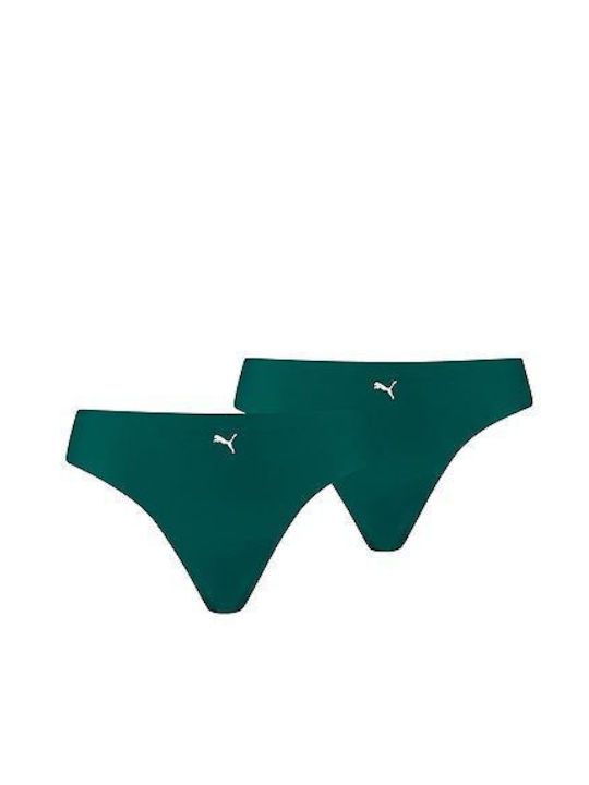 Puma Women's String 2Pack Seamless Green