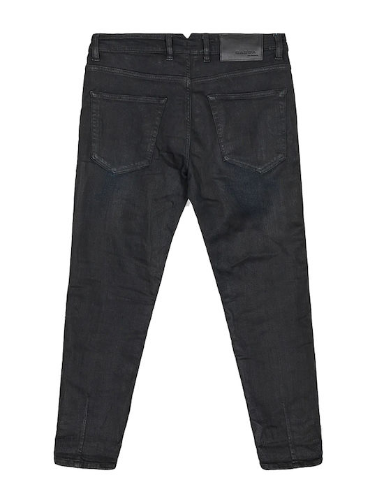 GABBA ALEX K4442 JEANS BLACK DENIM COATED MEN