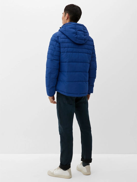 S.Oliver Men's Winter Puffer Jacket Blue