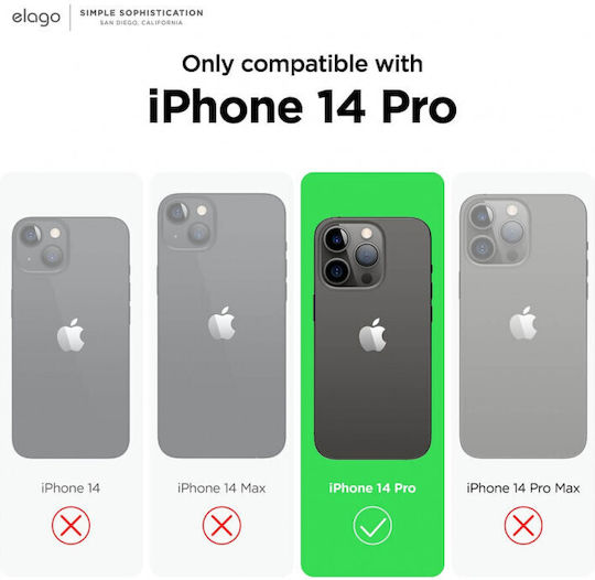 Elago Armor Back Cover Silicone Dark Green (iPhone 14 Pro)