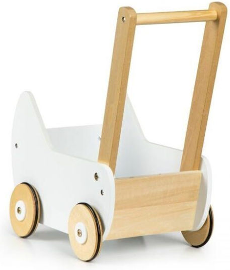 Ecotoys Καρότσι για Κούκλα από Ξύλο για 3+ Ετών