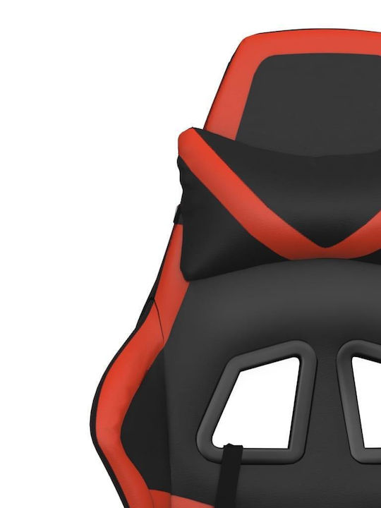 vidaXL 345435 Gaming Chair with Footrest Black/Red