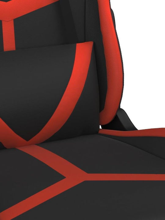 vidaXL 345435 Gaming Chair with Footrest Black/Red