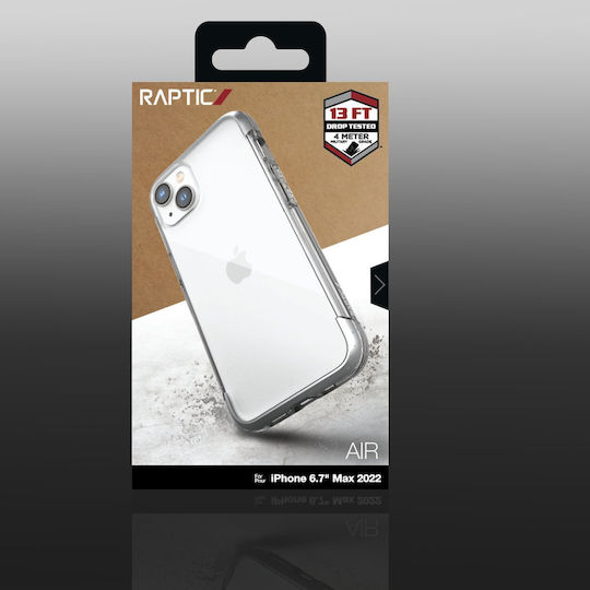 Raptic X-Doria Air Back Cover Plastic / Silicon Argintiu (iPhone 14 Plus)