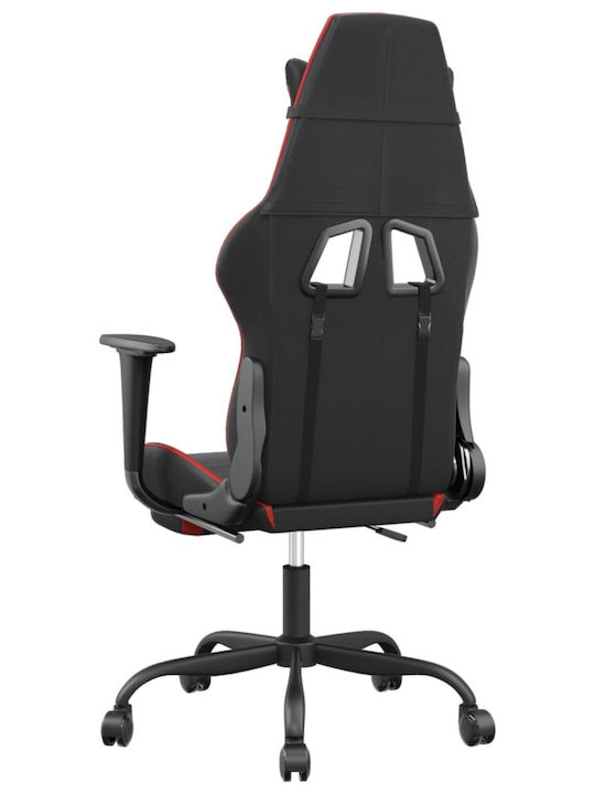 vidaXL 345412 Gaming Stuhl mit Fußstütze Black/Red