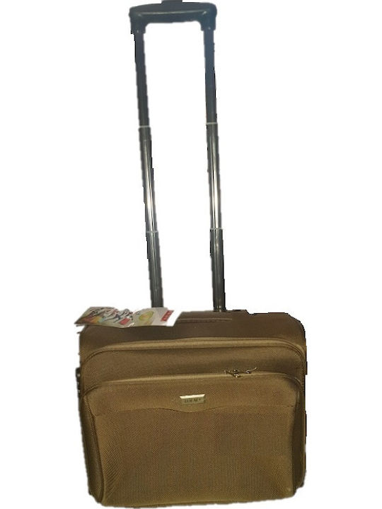 Ormi Reisegepäck Kabinen Stoff Beige mit 2 Räder Höhe 25cm