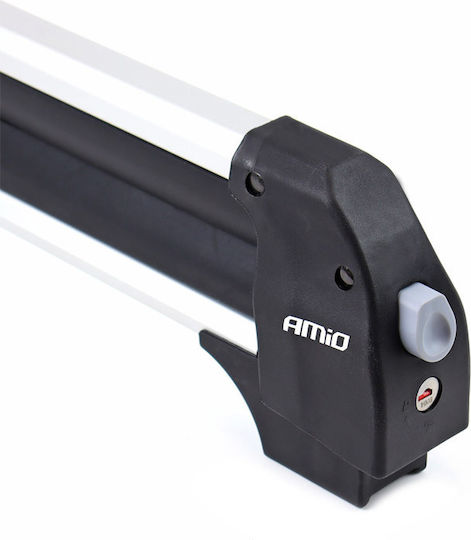 AMiO Car Ski Mounts Suitable for 4 Ski Pairs or 2 Snowboards