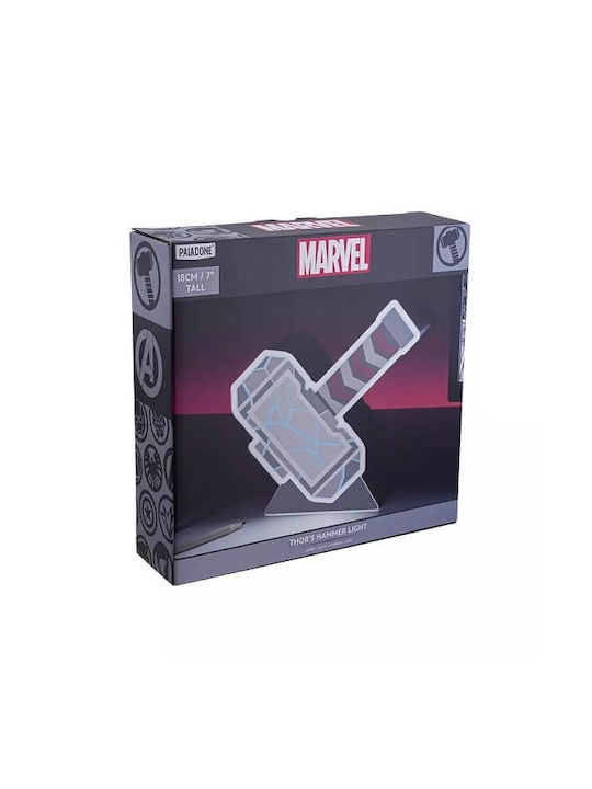 Paladone Kids Decorative Lamp Thors Hammer Gray 17x5x17εκ.