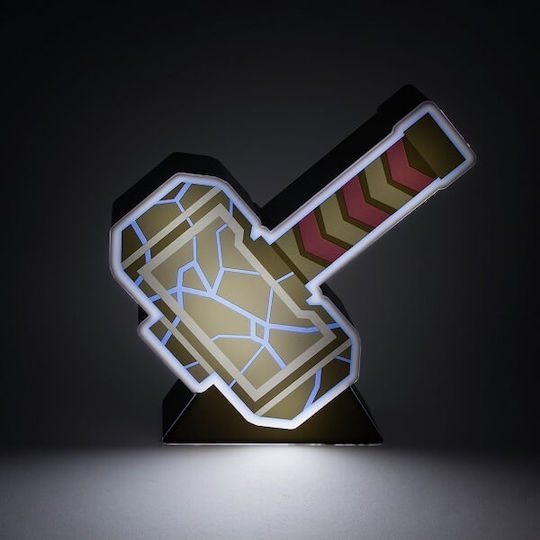 Paladone Kids Decorative Lamp Thors Hammer Gray 17x5x17εκ.