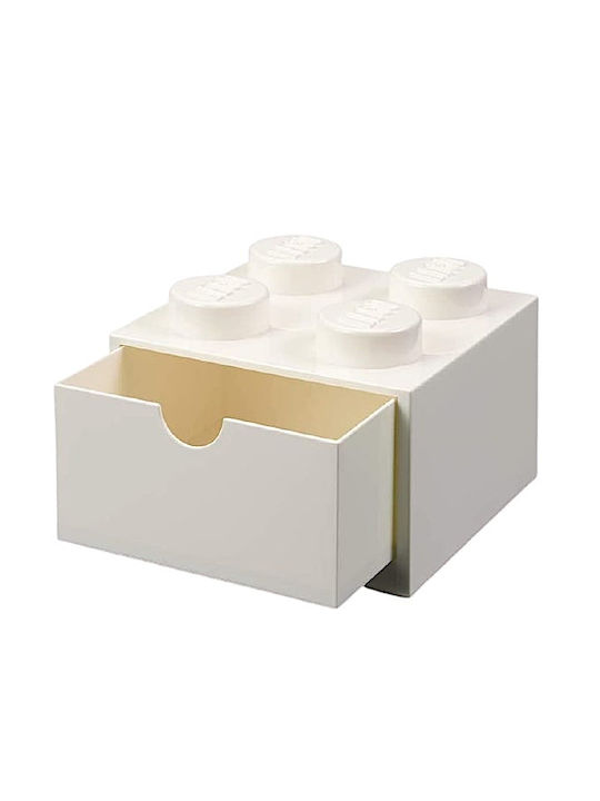 LEGO Παιδικό Κουτί Αποθήκευσης από Πλαστικό Storage Desk Drawer Λευκό 15x11.3x11.3cm