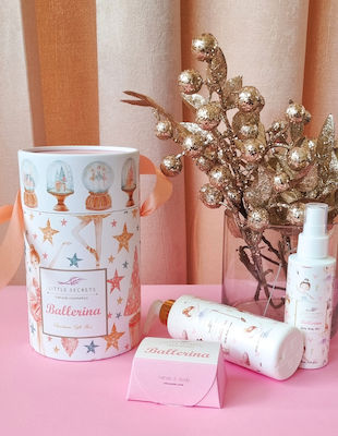 Little Secrets Ballerina Christmas Gift Box: Girly Body Cream Care Set 200ml & Girly Body Mist 100ml & Φυσικό Σαπούνι 100ml 3pcs