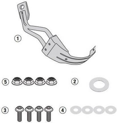Givi Μοτοσυκλέτας в Черен Цвят RM5138KIT