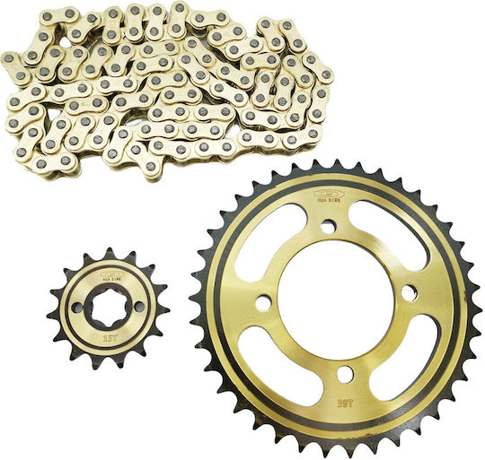 Kit lanț și pinion pentru Yamaha Crypton-X 135 428H-112L
