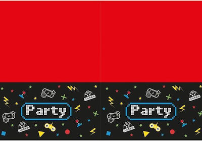 Procos Τραπεζομάντηλο Party Kunststoff Gaming Party Rot 180x120cm 93773