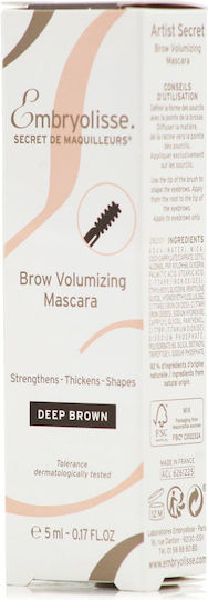 Embryolisse Brow Volumizing Mascara for Eyebrows Deep Brown 5ml