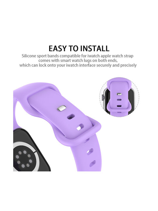 Sonique Butterfly Band Strap Silicone White (Apple Watch 44/45/46mm/Ultra 49mm)
