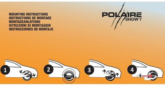 Polaire Show 7 No 85 Anti-slip Snow Socks 4x4 Car 2pcs