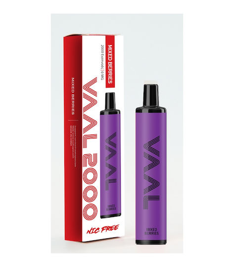 Vaal Țigară Electronică de unică folosință 2000 Inhalări Mixed Berries fără Nicotină 5ml Violet