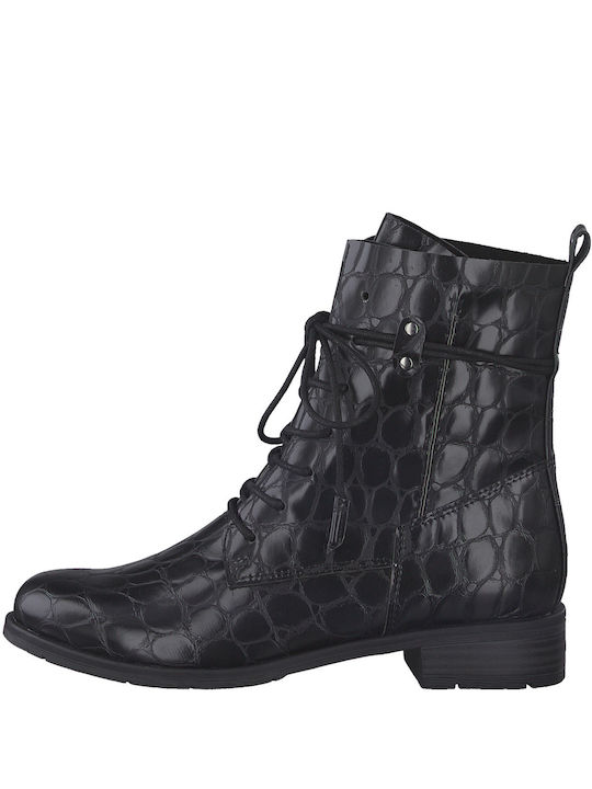 Marco Tozzi Leather Women's Ankle Boots Black