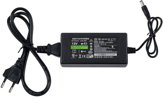 GloboStar Ταινία LED 12V Φυσικό Λευκό Φως 5m Τύπου COB με Τροφοδοτικό