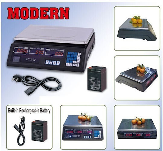 Electronic Retail Scale with Weighing Capacity of 40kg and Measurement Accuracy of 5g