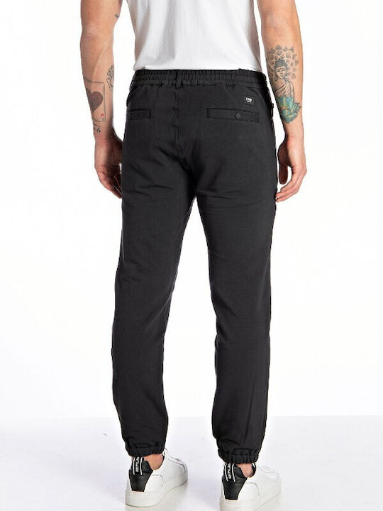 Replay Men's Trousers Elastic Black