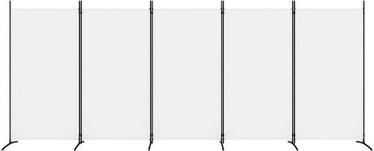 vidaXL Dekorativer Paravent Stoff mit 5 Blättern 433x180cm