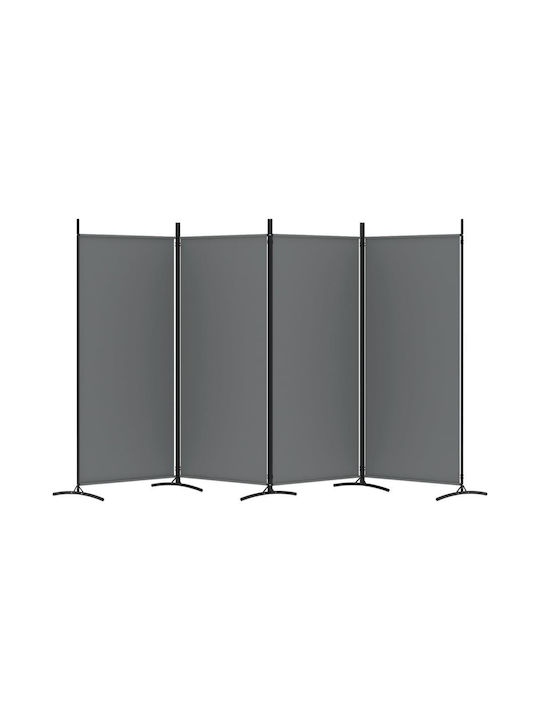 vidaXL Декоративен Параван Текстилен 346x180см