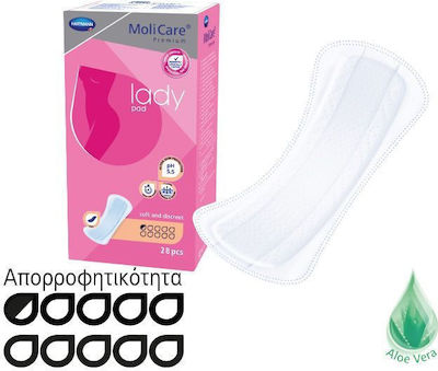 Hartmann MoliCare Premium Lady Pad Inkontinenz-Pads Leichte Flüssigkeit 0.5 Tropfen 28Stück