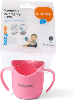 Babyono Cănuțe pentru Copii și Bebeluși din Plastic Roz 1buc 120ml pentru m+