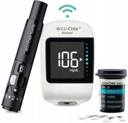 Roche Accu-Check Instant Glucose Meter with Bluetooth & Scarifier
