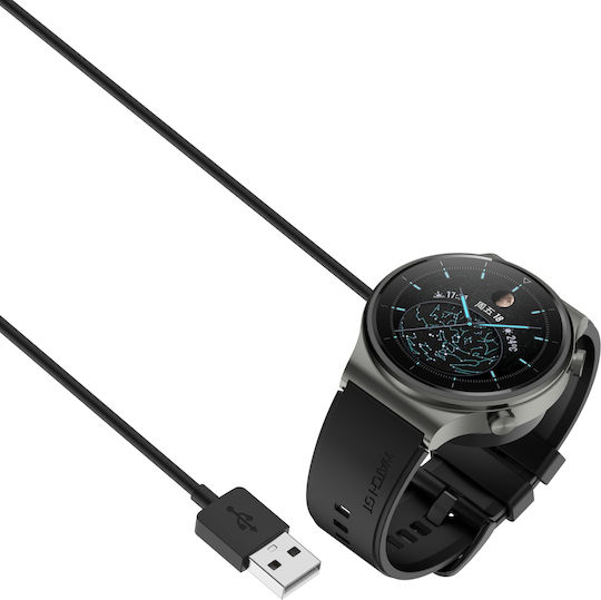 Wireless Charger Φορτιστής για Huawei Watch GT3 Pro 46/43 / GT Runner/ GT3 46/42 /Watch 3/3 Pro/ GT2 Pro Μαύρος