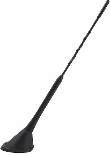 Phonocar Κεραία Αυτοκινήτου Οροφής Fiberglass Βιδωτή με Κλίση 60° και Καλώδιο 5m για Ραδιόφωνο με Ενισχυτή σε Μαύρο Χρώμα