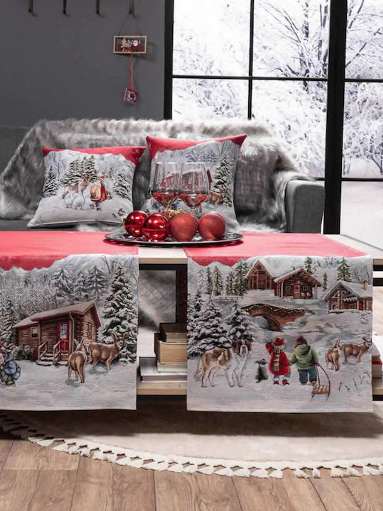 Teoran Weihnachtsdekoratives Kissen Kloten Platz 45x45cm (Μiverse Designs)