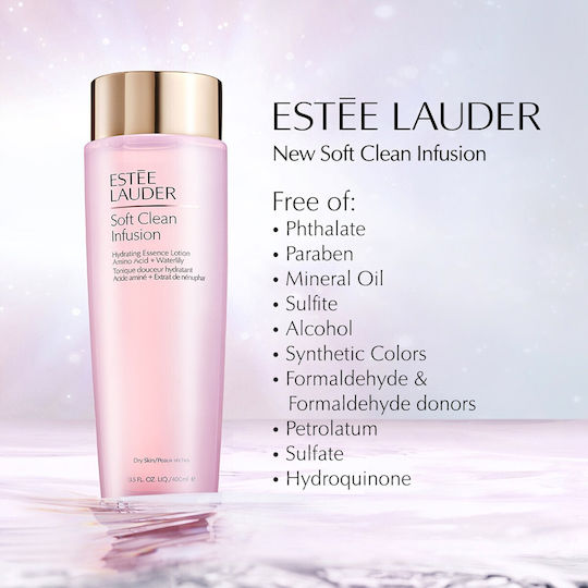 Estee Lauder Soft Clean Infusion Lotion Gesichtswasser mit Hyaluronsäure 400ml