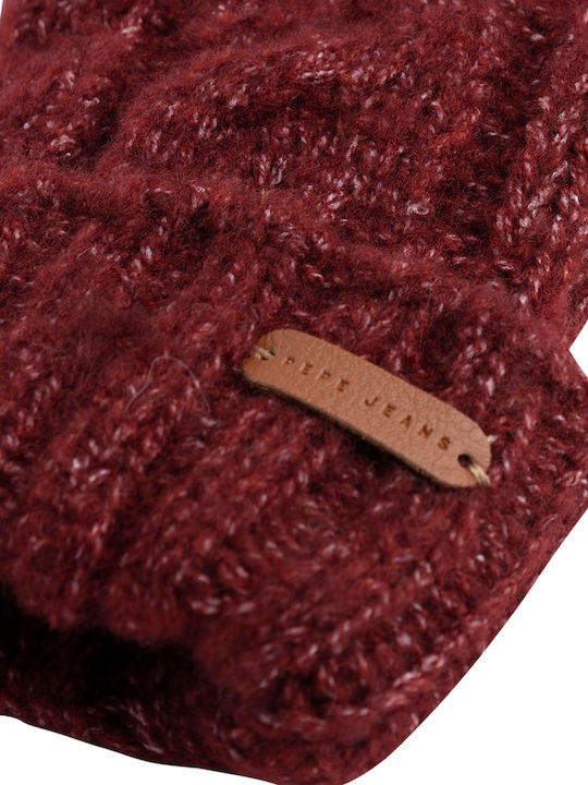 Simone Rot Gestrickt Handschuhe