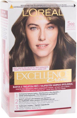 L'Oreal Paris Excellence Creme Triple Care Color 500 Natural Brown 48ml