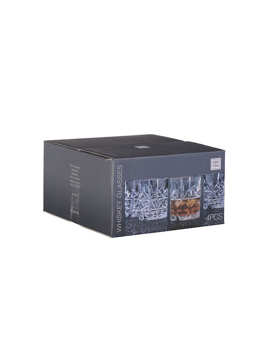 Excellent Houseware Σετ Ποτήρια Ουίσκι από Γυαλί 230ml 4τμχ