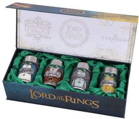 Nemesis Now Lord of the Rings - Hobbits Pahare de shot din Oțel Inoxidabil 4buc