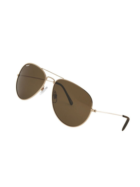 Zippo Sonnenbrillen mit Gold Rahmen und Braun Polarisiert Linse OB36-11