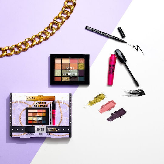 NYX Professional Makeup Vegan Eye Pass Σετ Μακιγιάζ για τα Μάτια 3τμχ