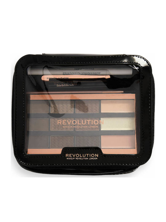 Revolution Beauty The Everything Σετ Μακιγιάζ για τα Φρύδια με Νεσεσέρ 8τμχ