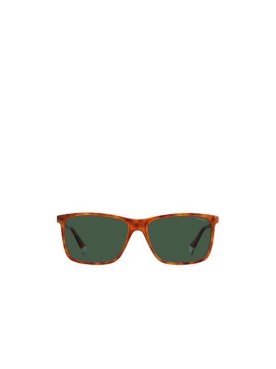 Polaroid Sonnenbrillen mit Mehrfarbig Schildkröte Rahmen und Grün Polarisiert Linse PLD4137/S 0UC/UC