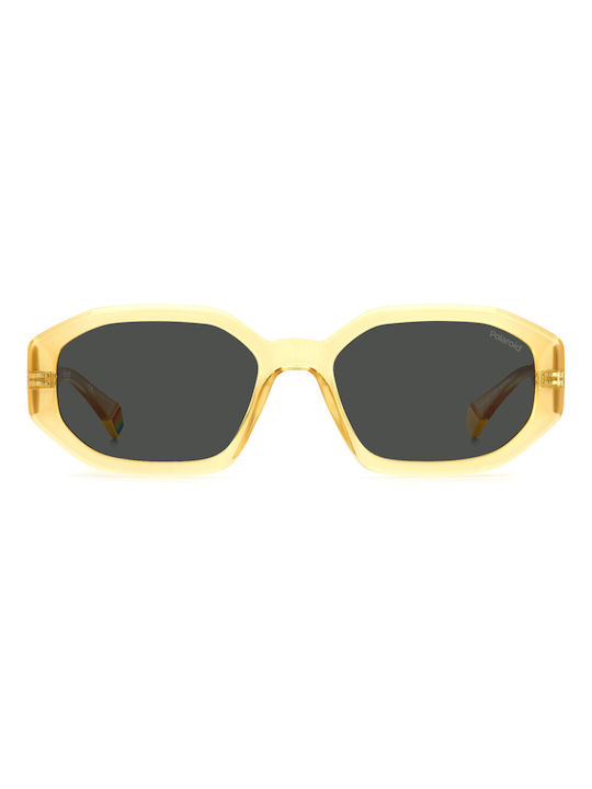 Polaroid Sonnenbrillen mit Gelb Rahmen und Gray Polarisiert Linse PLD6189/S 40GM9