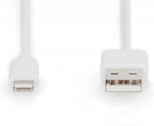 Digitus USB-A zu Lightning Kabel Weiß 2m (DB-600106-020-W)