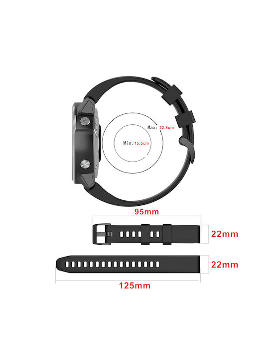 Sonique Stripe Strap Silicone Coral (Garmin Fenix 5/5 Plus/6/6 Pro/7/Sapphire/EPIX gen2/Descent G1/Forerunner 935/945/955)
