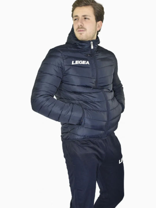 G022 Зимно Мъжко Яке Puffer Синьо